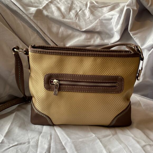 The Sak Jute Weave Shoulder Bag Natural Woven Boho‎ Rustic Eco Chic Handbag - Picture 1 of 11